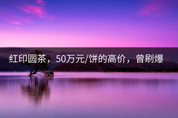 紅印圓茶，50萬元/餅的高價，曾刷爆五十年代茶界