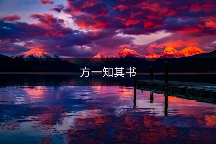方一知其書 方一知其書